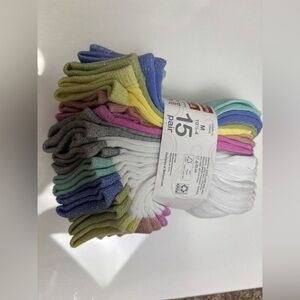 Wonder Nation 15 socks Pair médium 10 1/2-4 multicolor NWT